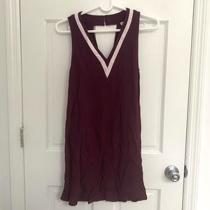 NWOT Varsity Slip Dress - XS / Maroon